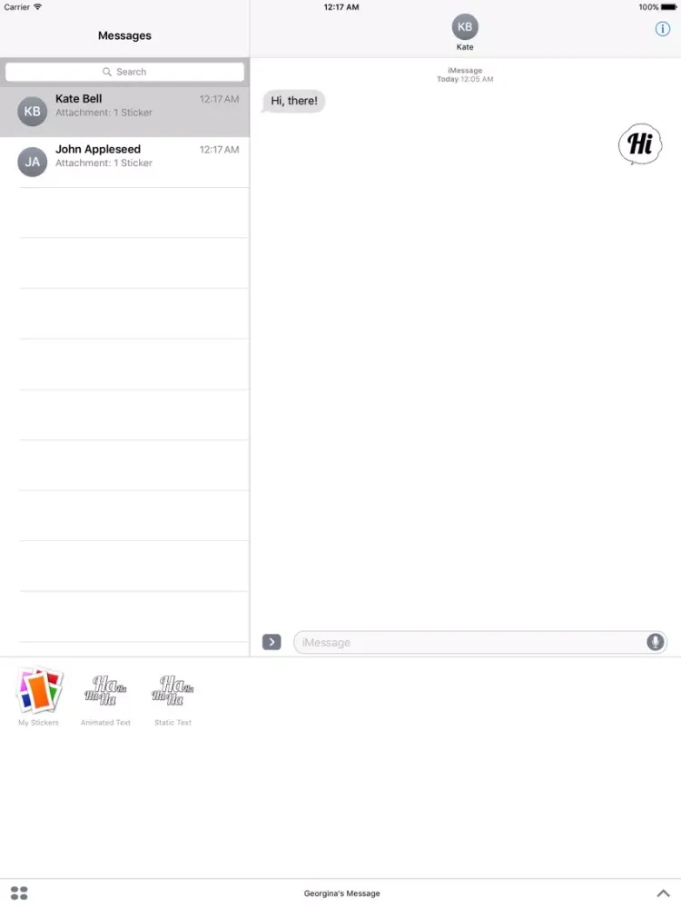Скриншоты Georgina's Message iPad 